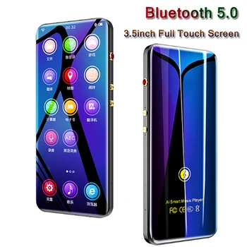 

Full Touch Screen Bluetooth MP3 Player 3.5inch Colorful Display 8GB Memory HiFi MP3 Player Support TF Card E-book Video Recorder