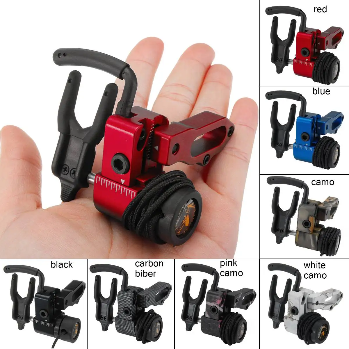 Compound Bow Arrow Drop Away Arrow Rest Holder With Cord Lock