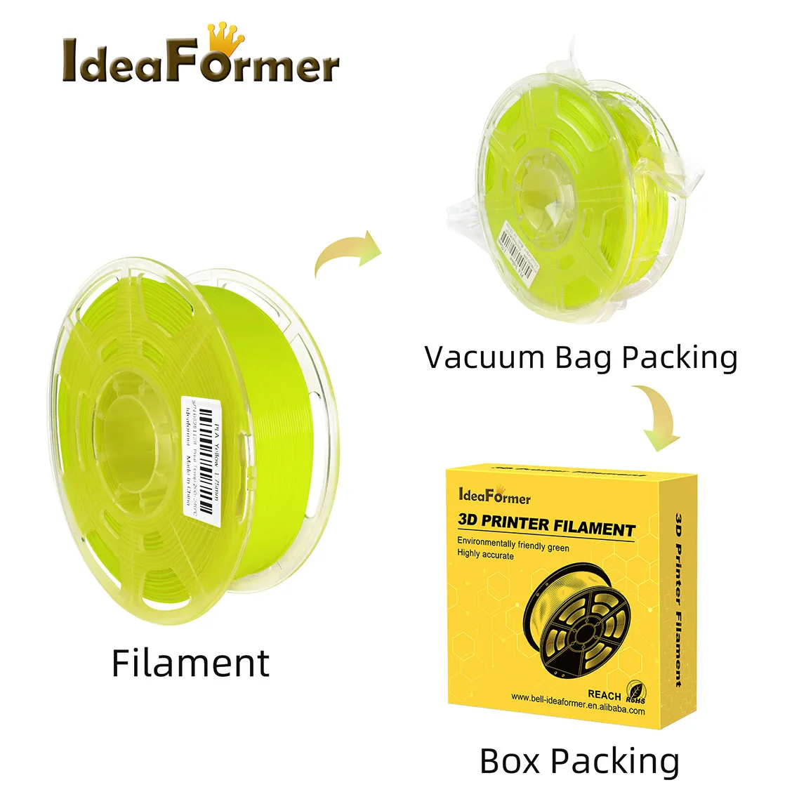 Ideaformer 3D Printer Filament 1.75mm 0.8/1KG PLA/SilkPLA/PETG/TPU 3D Plastic Printing Filament 12