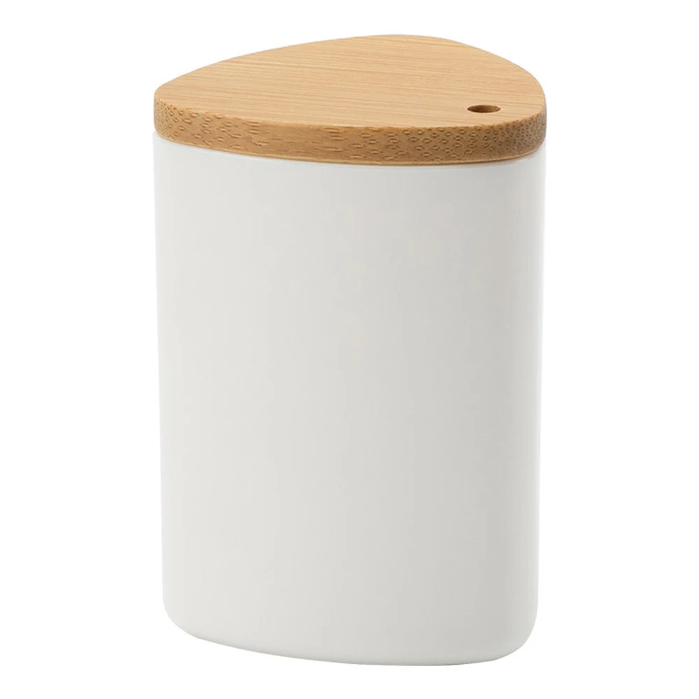 Plastic Toothpick Holder with Bamboo Lid Popular Toothpick Dispenser Kitchen Gadgets Toothpicks Dispenser for Home Restaurant