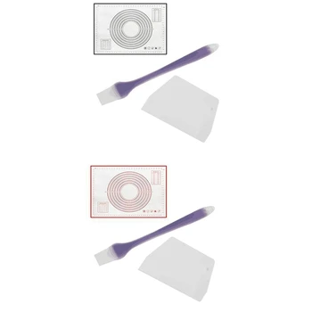 

1Set Silicone Baking Mat with Scale Rolling Dough Pad Kneading Dough Mat Non Stick Pastry