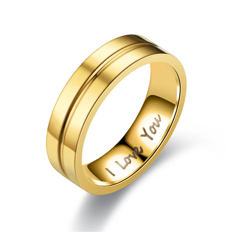 Wedding Rings For Women Men Couple Stainless Steel Anniversary Engagement