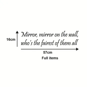 

mirror on the wall Creative letter slogan pattern stickers home decoration placement stickers Removable Wall Stickers