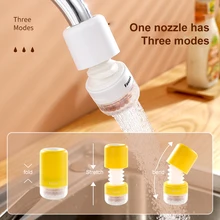 Rotatable Filter Pressurized Shower Water Saving Shower Spray Nozzle Water Saving Bathroom Kitchen Shower Head Extension Filter