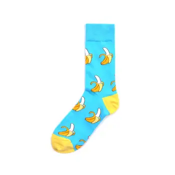 

Hot Sale Colorful Women's Cotton Crew Socks Funny Banana Cat Animal Pattern Creative Ladies Novelty Socks For Gifts