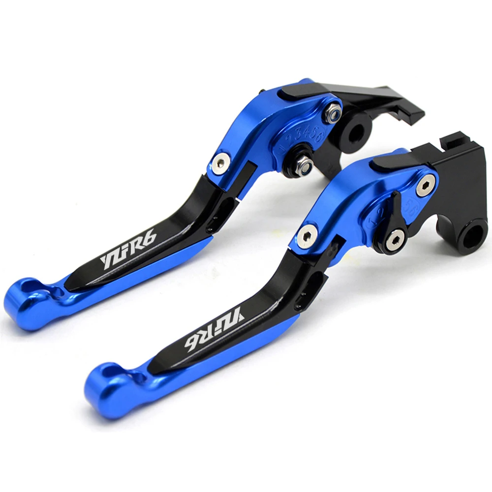 BKBUBKBU CNC мотоциклетные регулируемые складные Extenable сцепные рычаги для YAMAHA YZF R6 YZFR6 2005- 06 07 08 09, 10, 11, 12, 13, 14, 15 лет - Цвет: BKBUBKBU