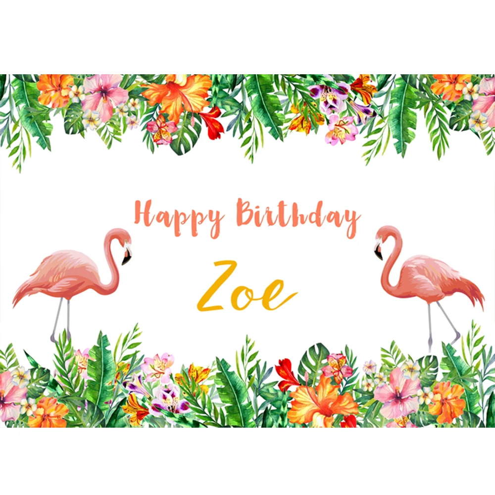 

Flamingo Backdrop Birthday Party Background Pink Folral Photo Backdrop Spring Banner Photography backdrop
