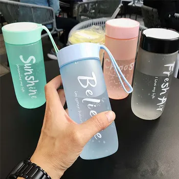 

Plastic Water Bottle Gym Sport Bottle Shaker Bottle Eco-friendly Portable Fashion Fitness Bottle with Rope Leakproof My Bottle