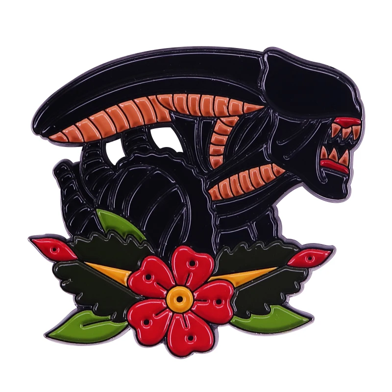 Xenomorph Alien Lapel Pin Gorgeous Sci-Fi Art Gift