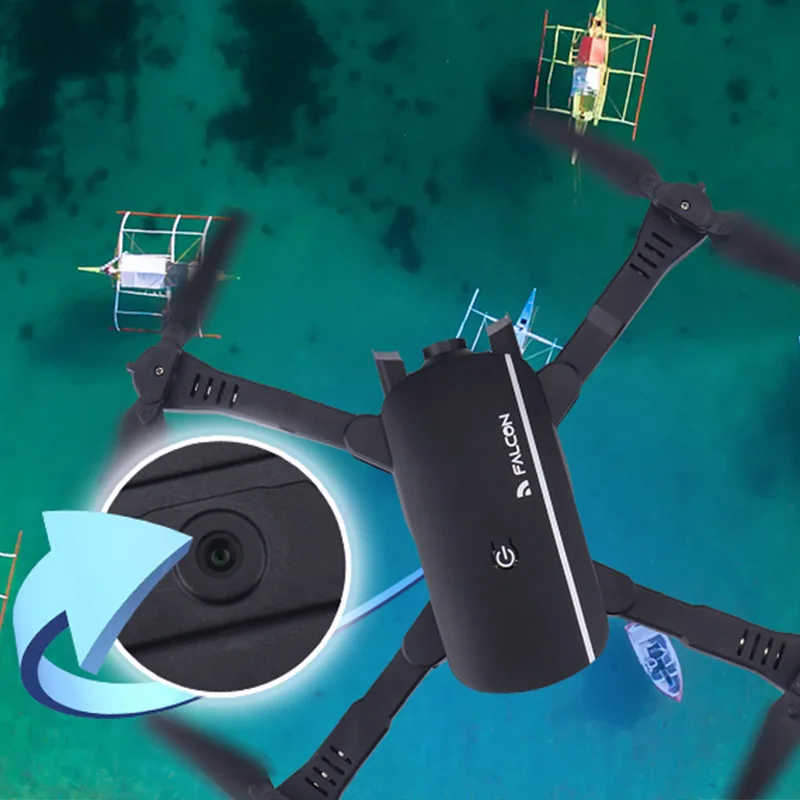 Радиоуправляемый Дрон Wifi Fpv антенна оптического потока позиционирования жестов фото супер четкая двойная камера складной Дрон