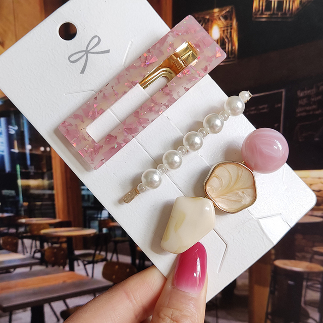 Starfish Hair Clip For Women 2022 Korean Acrylic Hairpins Geometric Crystal Hair Barrettes Girl Hair Accessories Hairgrip