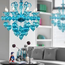 Итальянские муранские стеклянные люстры с пузырьками светильник современные люстры светильник креативное Искусство Синий Фиолетовый Стеклянный люстра светильник