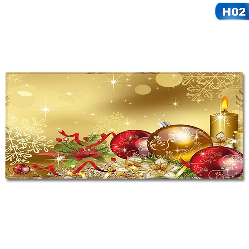 Фланелевый ковер Рождественский Декор для дома коврик, коврик для ванной комнаты Merry для рождества, рождественской вечеринки декор Happy год