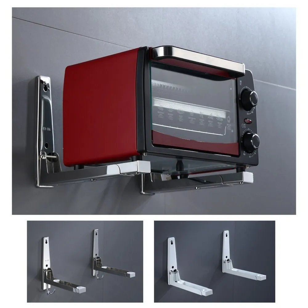 Кронштейн для микроволновой печи из нержавеющей стали кухонная прочная складная