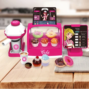 

Simulation Kitchen Toy Coffee and Pastry Shop Playset Kids Pretend Food Play Kitchen Toys Learning Gifts Early Educational Toys