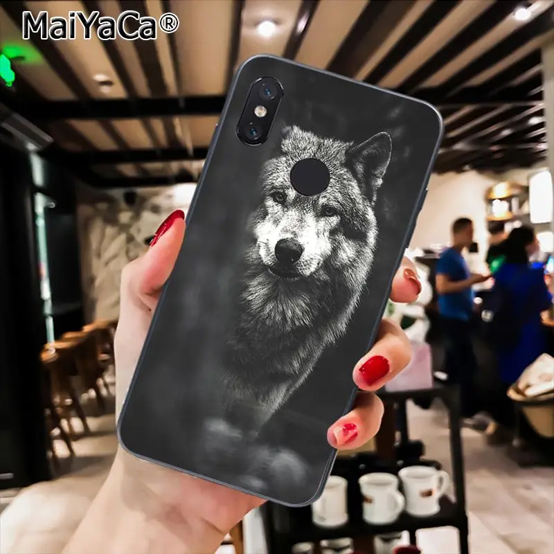 MaiYaCa волк животное DIY печать рисунок чехол для телефона для Xiao mi Redm4X 6A красный mi Go красный mi 5 5Plus Note4 Note5 7 mi A1 A2Lite - Цвет: A12
