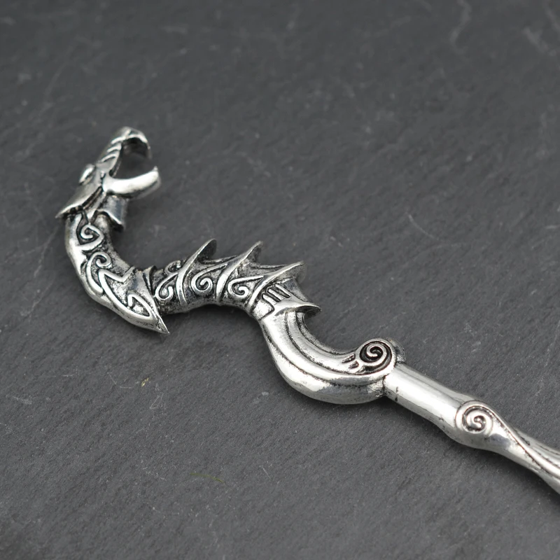 Hair Accessory Ethic Dragon Hairsticks Silver Axe Sword Hair Accessories Witch Snake Triple Moon Pentagram Hairpin Hair Stick