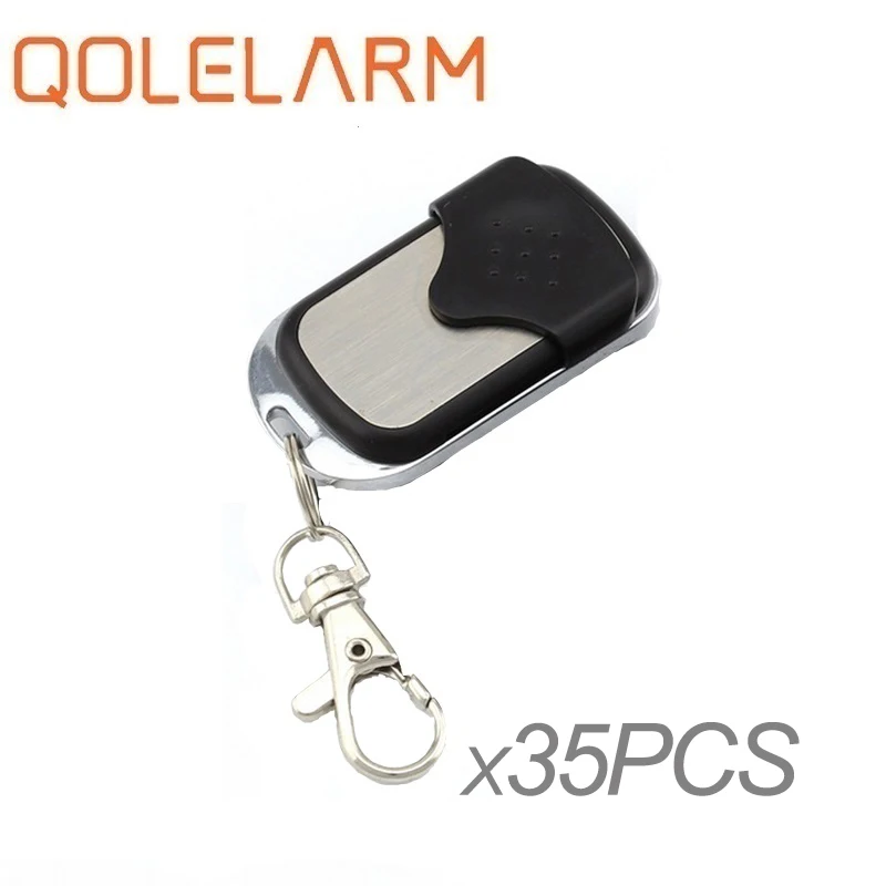 

Qolelarm 20/35pcs each lot Wireless RF Remote Control433 MHz Electric Gate Garage Door Remote Control Key Fob Controller