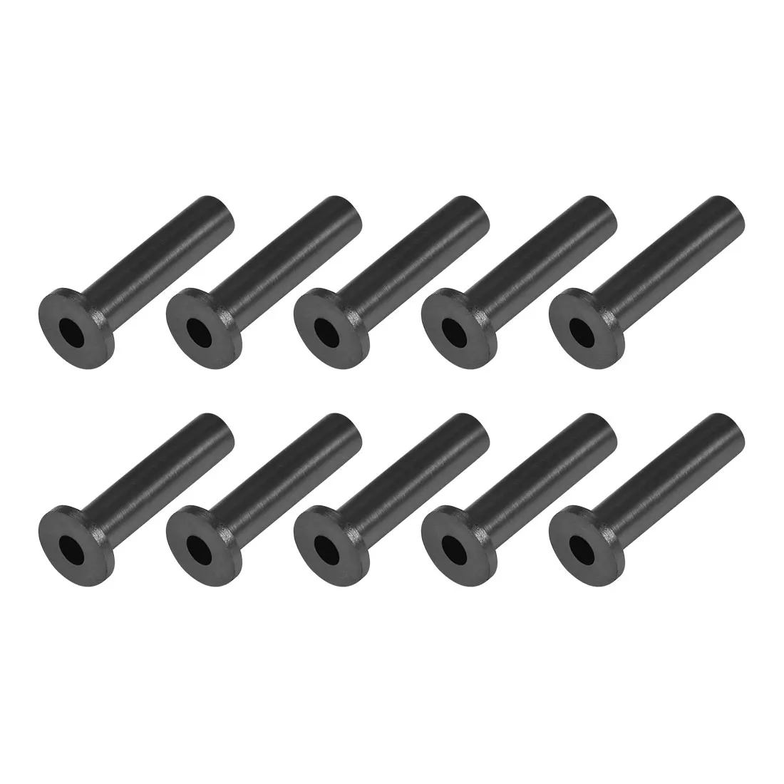 

uxcell 10Pcs Strain Relief Boots 24mm PVC Cord Protector Cover for 8 AWG Cables Black Protect Power Cords from Breaking