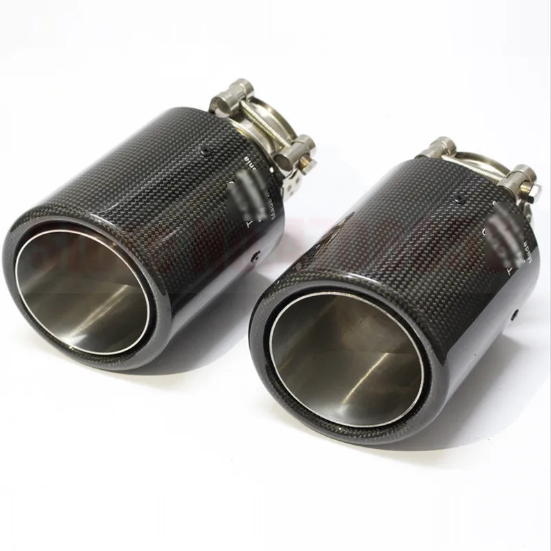 1 шт. автомобильный Стайлинг Глянцевая нержавеющая сталь для AK Akrapovic глушитель Концевая труба выхлопной трубы глушитель для универсальных углеродных выхлопных наконечников