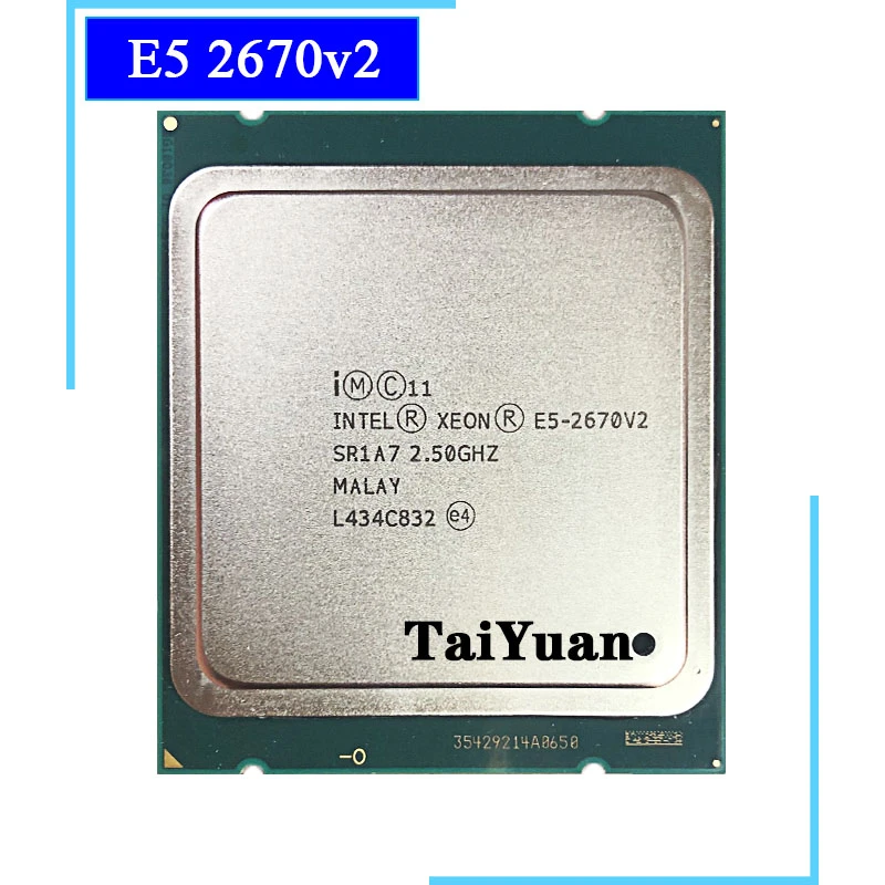 Intel Xeon E5-2670v2 E5 2670v2 E5 2670 v2 2.5 GHz Ten-Core Twenty-Thread CPU Processor 25M 115W LGA 2011 amd processor