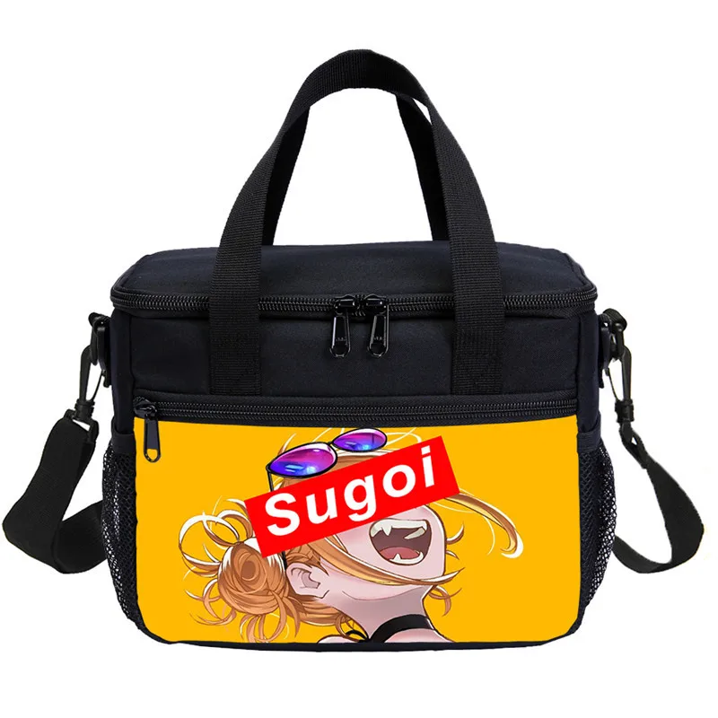 Малый мешок обеда мальчиков девочек Забавный мультфильм Sugoi Senpai аниме Waifu письмо 3D печать льда мешок изолированный тепловой Пикник Ланчбокс - Цвет: DODIB4076310-S1062