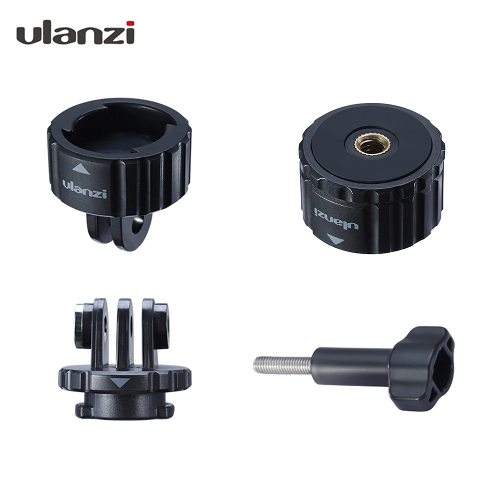 Ulanzi GP 4 Mount Adapter Quick Release Compatible with GoPro Hero 8/7/6/5 DJI OSMO