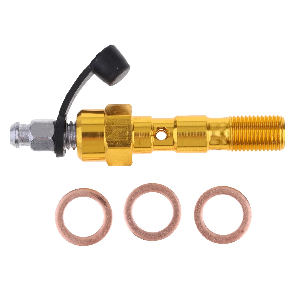 Motorcycle Double Banjo Bolts & Washers for Brake Caliper Master Cylinder M10 x1.25/M10 x 1.0mm