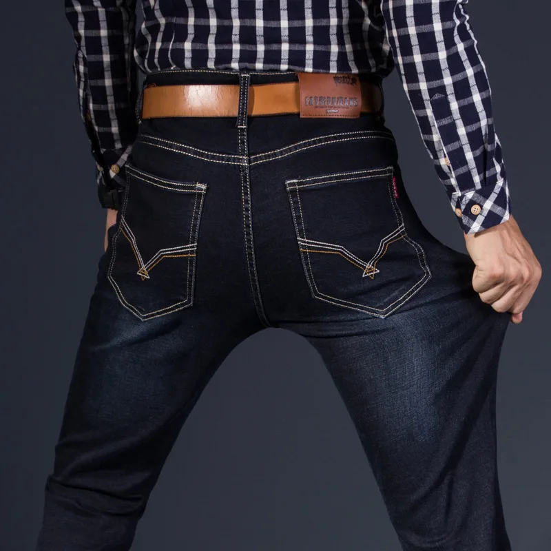 

Fashion Men's Straight Denim Jeans Trousers Slim Casual Jean Pants Skinny Pants Men's Business Large Recreational Jeans