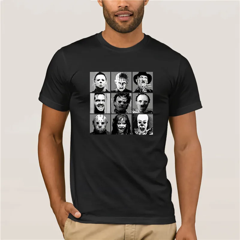 

2020 Fashion T shirtest Summer Horror Movie Video Printed Short Sleeve BasicMen Tshirt
