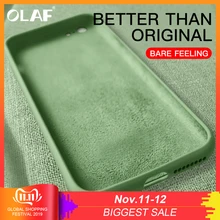 Тонкий мягкий чехол для iPhone 7, 8, 6, 6s Plus, 7 Plus, жидкий силиконовый чехол, однотонный карамельный цвет, Coque Capa для iPhone X, Xs, Max, XR