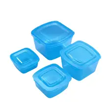 4 в 1 пластиковый контейнер для еды Многофункциональный Штабелируемый холодильник контейнер для хранения яиц фруктов овощей(синий