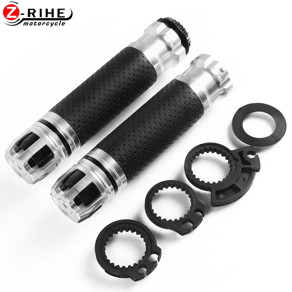 Универсальный 7/8 ''22 мм мотоцикл для BENLIL BJ300 yamaha r15 r25 r3 YZF R1 R6 R125 R1M KAWASAKI ZZR1400 руль ручка набор - Цвет: Серебристый