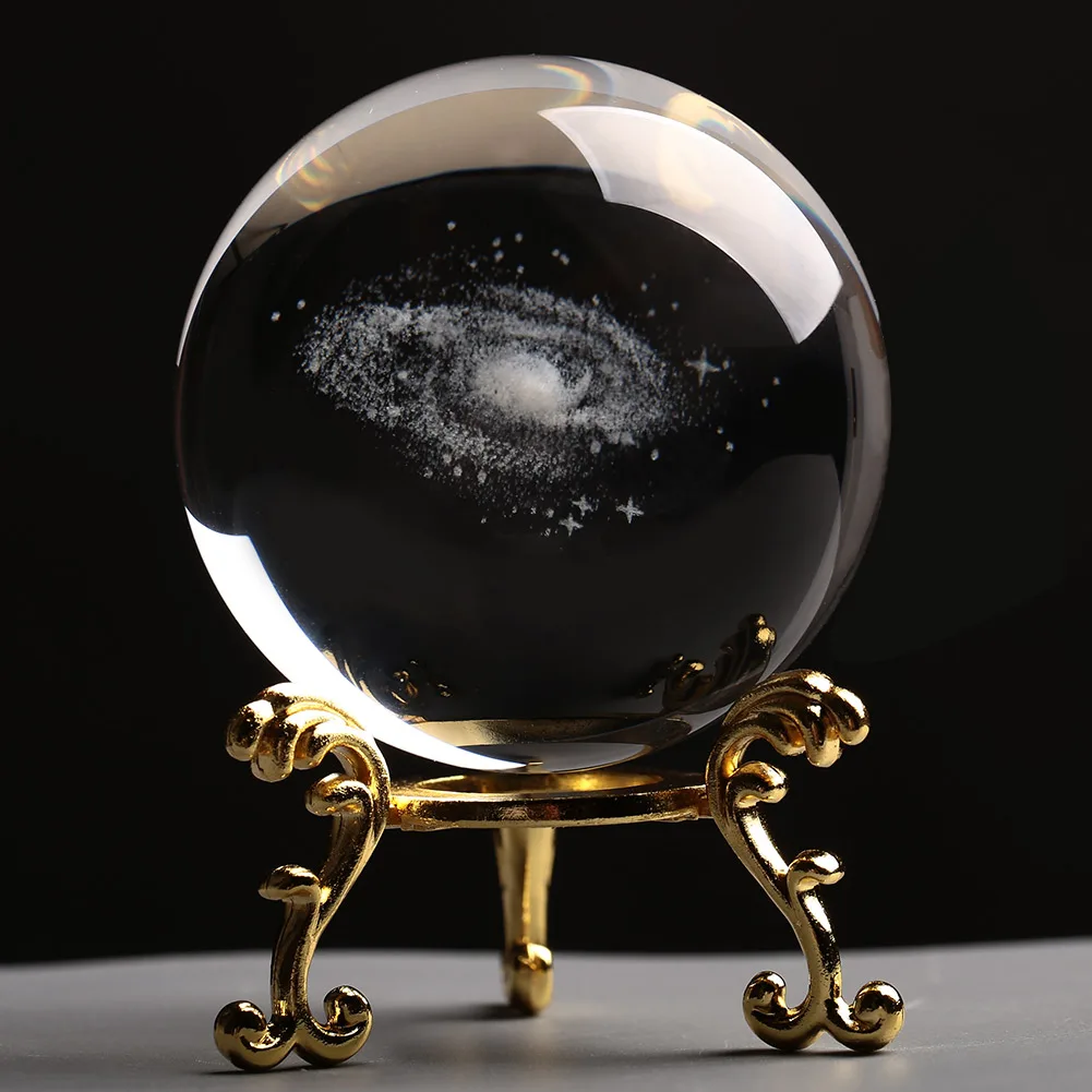 Кварцевый шар Стекло шарик ручной работы домашний декор лазерной гравировкой 3/4/5