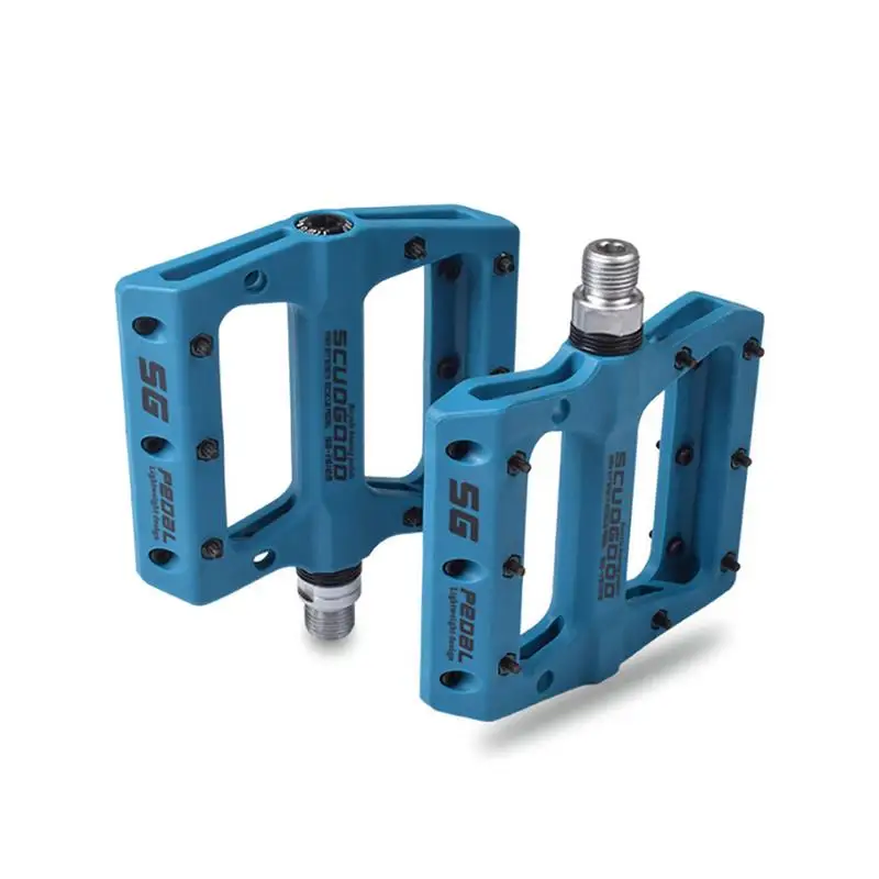 Mountain Bike Pedal MTB Pedals Bicycle Flat Pedals Nylon Fiber MTB Cycling Anti-skid Foot Pedal Sports Accessories