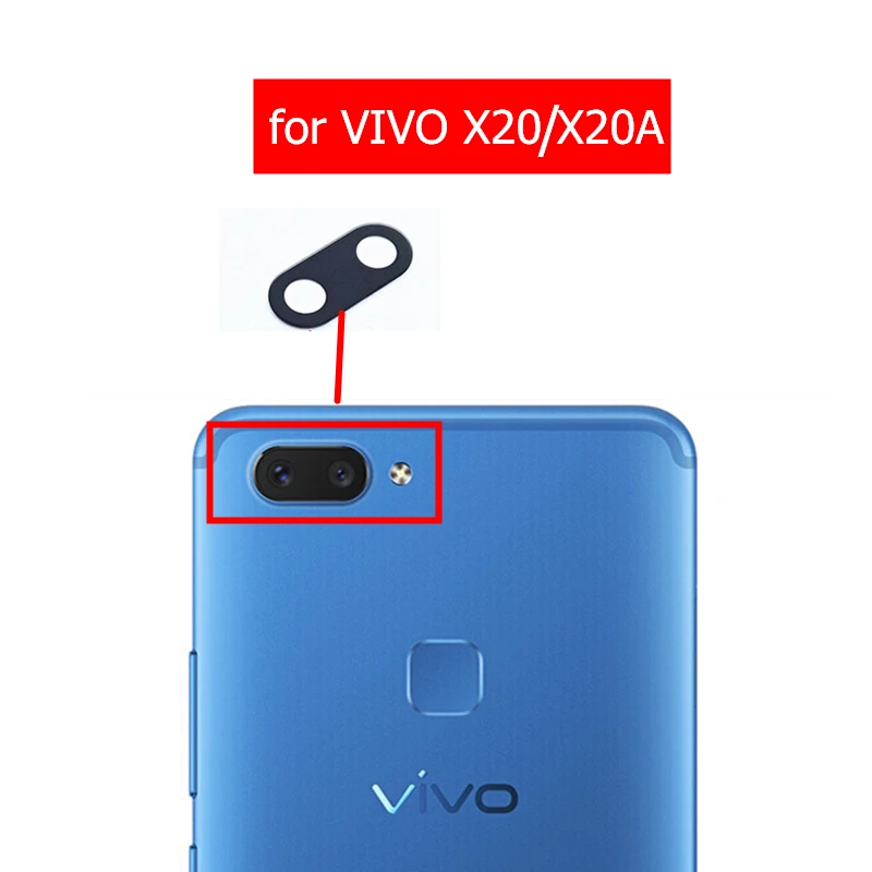 Стеклянный объектив для камеры VIVO X20/ X20A Задняя стеклянная линза с клеем запасные