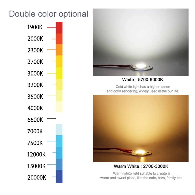 LED COB чип 10 Вт 20 30 50 220 В|Светодиодные чипы| |