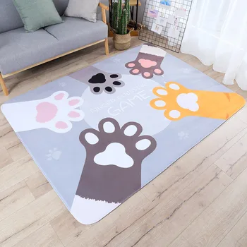 

Cartoon Paws Carpets for Living Room Bedroom Rugs Moroccan Bohemian Large Area Rug Home Carpet Floor Door Mat Decoration