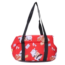 Soft Carry Shoulder travel bag Handbag for Small size dog cat-red