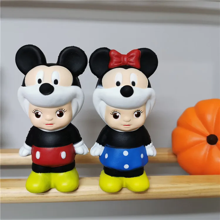 Mickey and Minne Набор шт./Набор 15 см мягкие игрушки из искусственной кожи, набор игрушек, тигр, кролик, Микки, Минни, стежки, фигурки, облегчение стресса, Забавные куклы, украшение в подарок - Цвет: Mickey and Minne