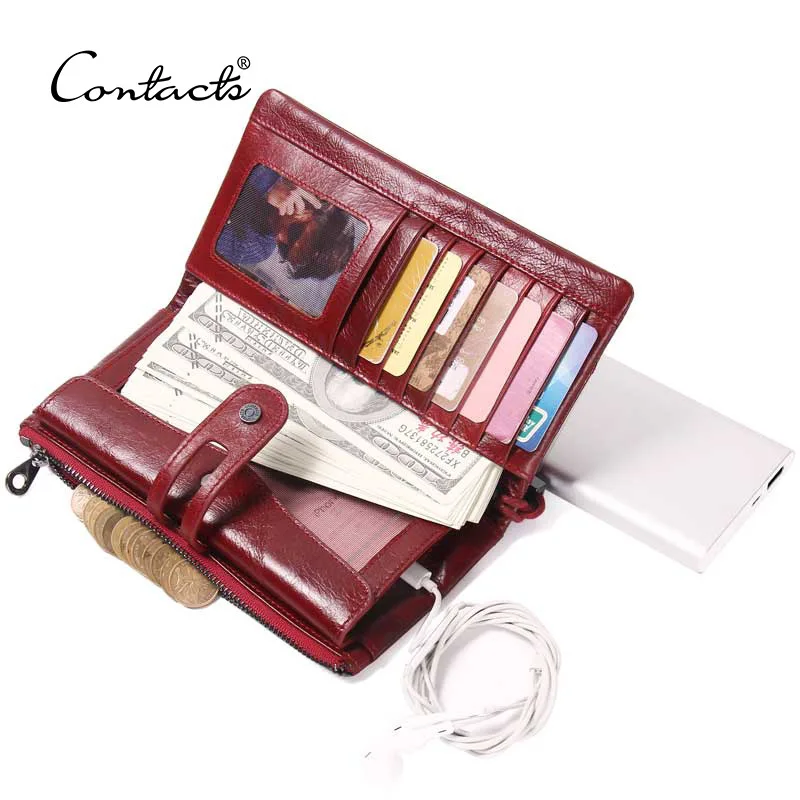 Women Purses Long Zipper Genuine Leather Ladies Clutch Bags With Cellphone Holder High Quality Phone Bags Card Holder Wallet