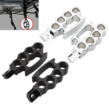 

Motorcycle Flying Knuckle Footrests Control Footpegs Foot Pegs Universal Pedal Fit For Harley V-Rod Sportster XL Dyna Softail
