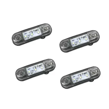

4pcs 10-30V LED Trailer Lights 3 LEDs Side Marker Lights Warning Lights Car External Lights for Truck Trailer Car Accessories