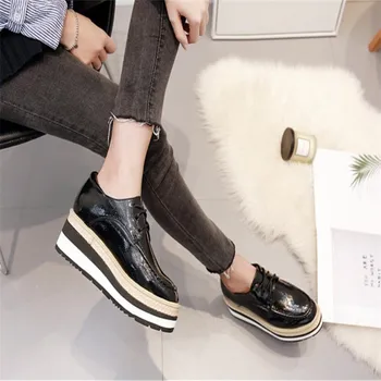 

BBZAI shoes woman 6CM Wedges Pumps Four season Talon haut Femmes Comfort Flock Fashion Show Internal elevation 34-39