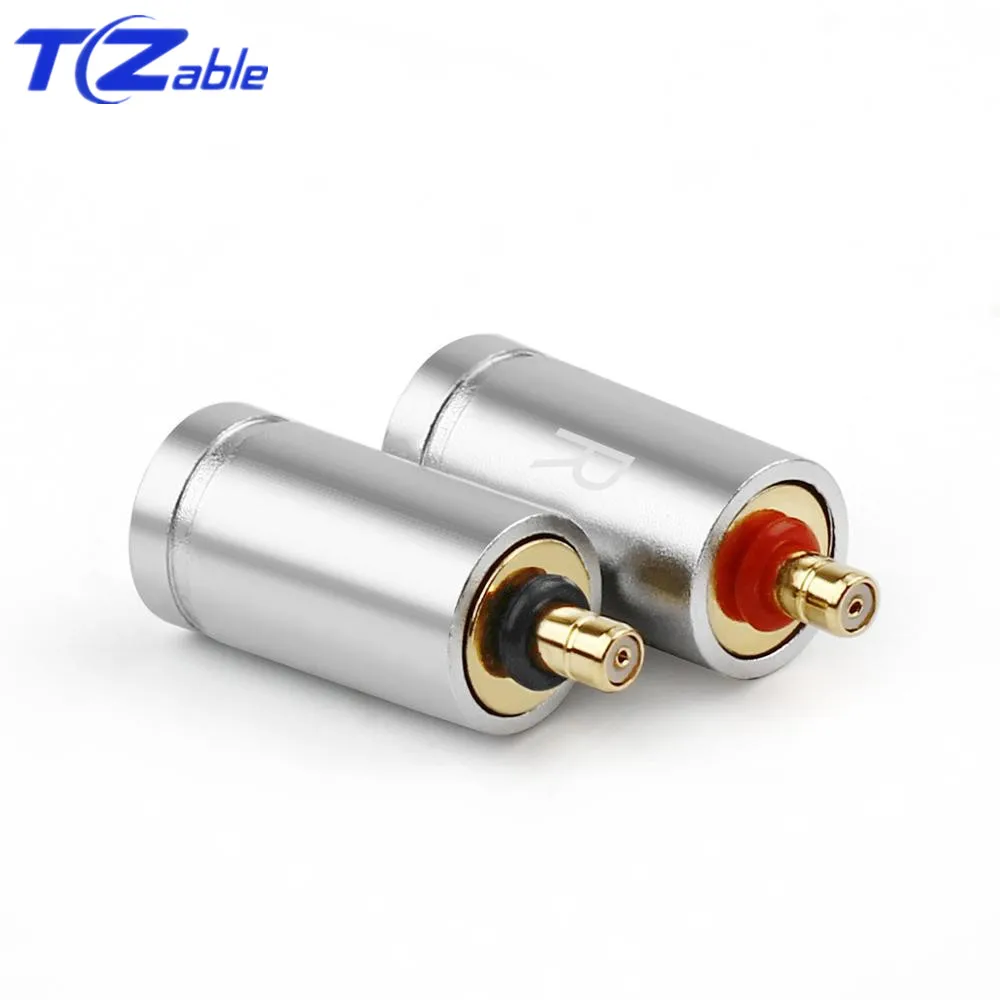 1 Pair DIY Earphone Pin Plug Copper Audio Jack Adapter For Headphones For UE Live UE6 Pro SUPERBAX IPX Black Silver Gold Plated