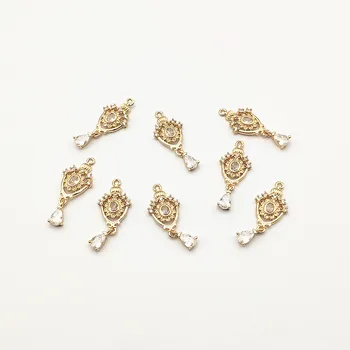 

New arrival! 28x12mm 50pcs Cubic Zirconia Drop charm for Hand Made Earring DIY parts,Jewelry Accessories Findings & Component
