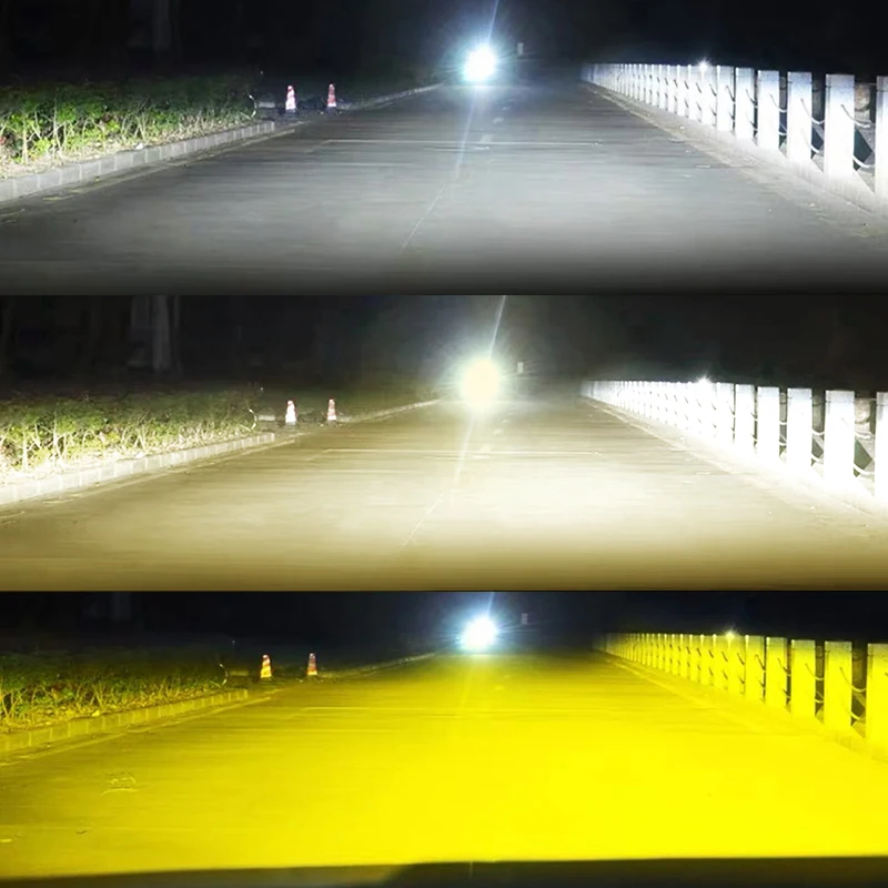 BraveWay-3Colors-Car-LED-Headlight-3000K-4300K-6000K-H1-H3-H4-H8-H11 ...