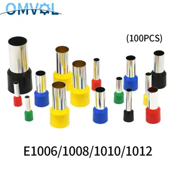 

1000PCS/lot E1006 E1008 E1010 E1012 Insulated Ferrules Terminal 1.0MM2 Cable WireConnector Insulating Crimp Terminal Connect
