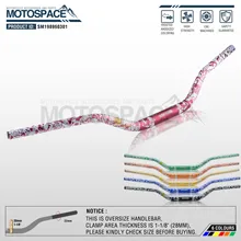 Серый алюминиевый 28 мм 1-1/" Руль для moto rcycle moto MX CR CRF CRM XR YZ YZF WR WRF DR DRX RM rmz EX 85 125 200 250 400 650