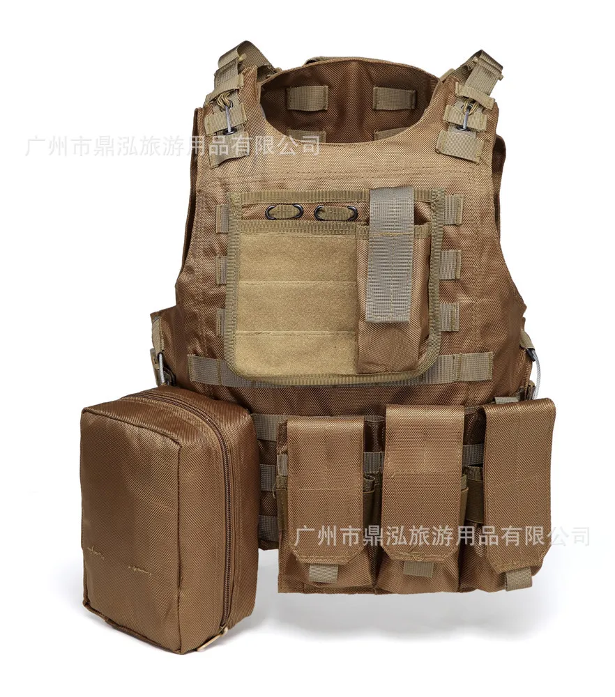 

Ding hong 1680D Tactical Vest Outdoor Combat Multi-functional Waistcoat Fast Demoulding Steel Wire Molle Amphibious Vest